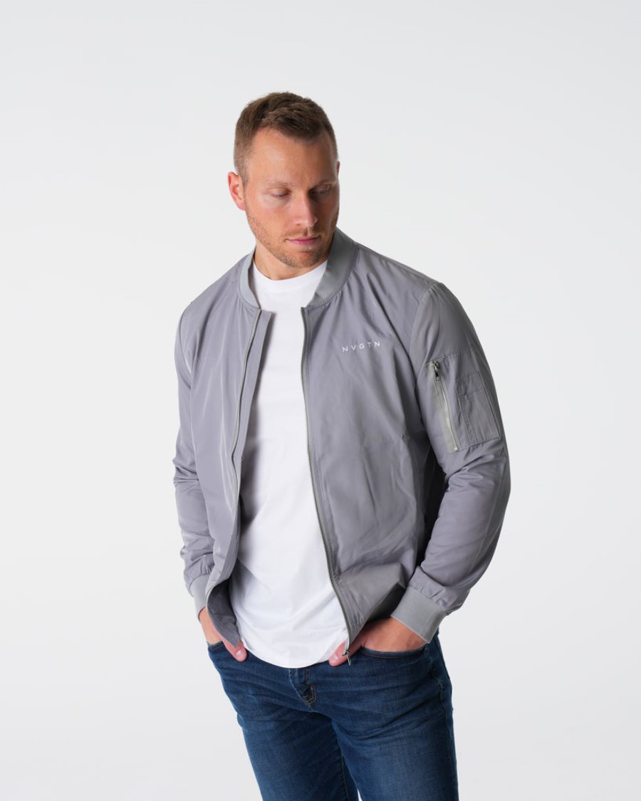 NVGTN Bomber Jacke Herren Grau Österreich | NkrY62ZH