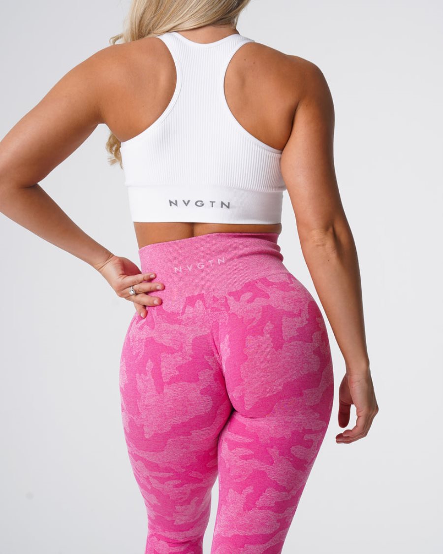 NVGTN Camo Seamless Leggings Damen Rosa Österreich | NnTx6QqA