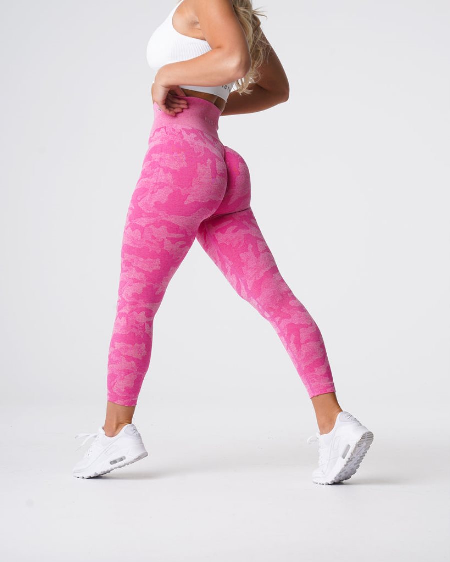 NVGTN Camo Seamless Leggings Damen Rosa Österreich | NnTx6QqA