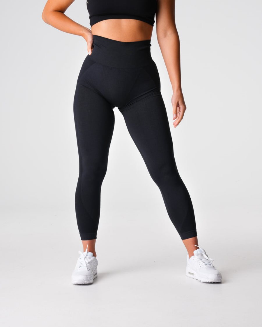 NVGTN Contour 2.0 Seamless Leggings Damen Schwarz Österreich | BFAd9lzY