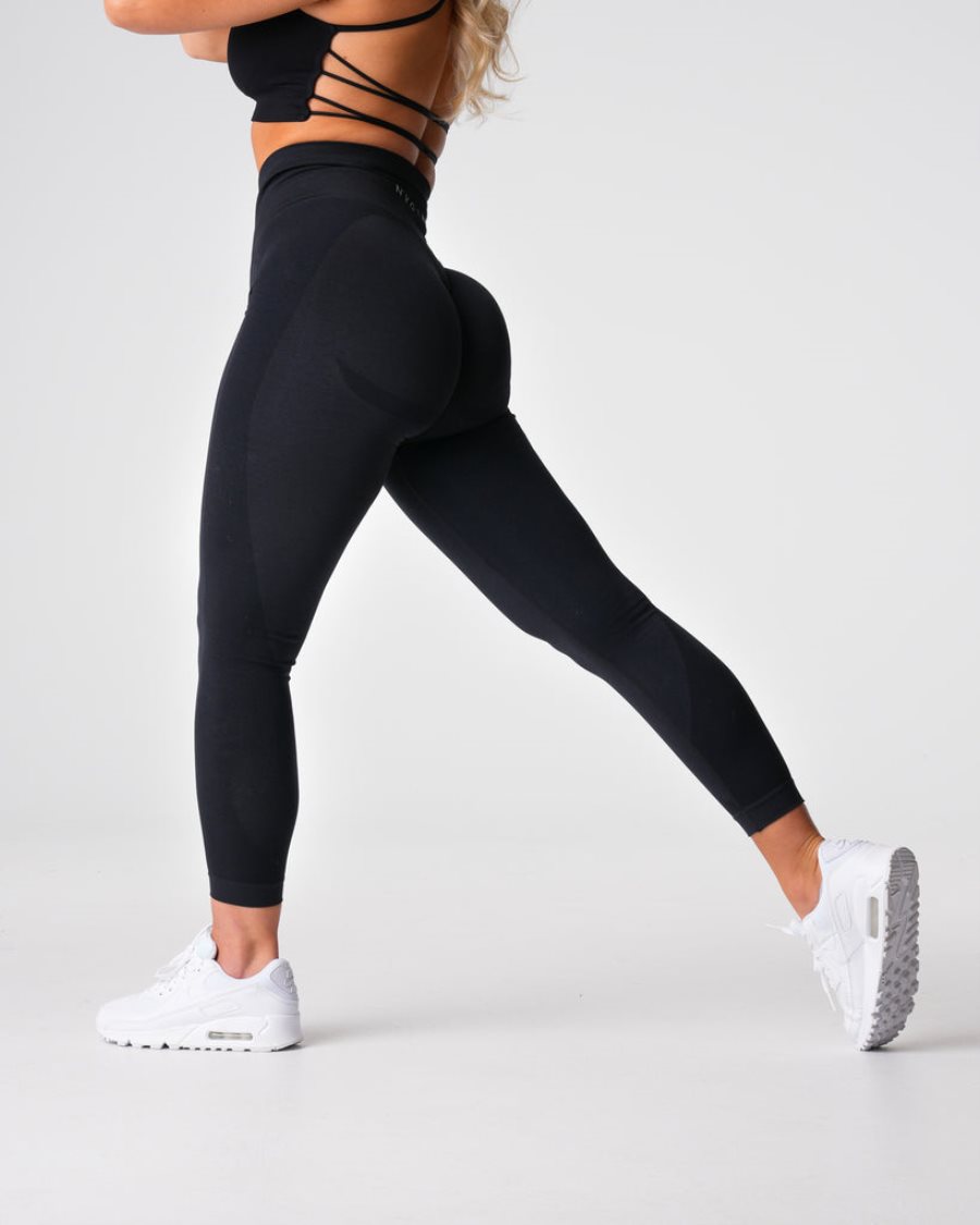 NVGTN Contour 2.0 Seamless Leggings Damen Schwarz Österreich | BFAd9lzY