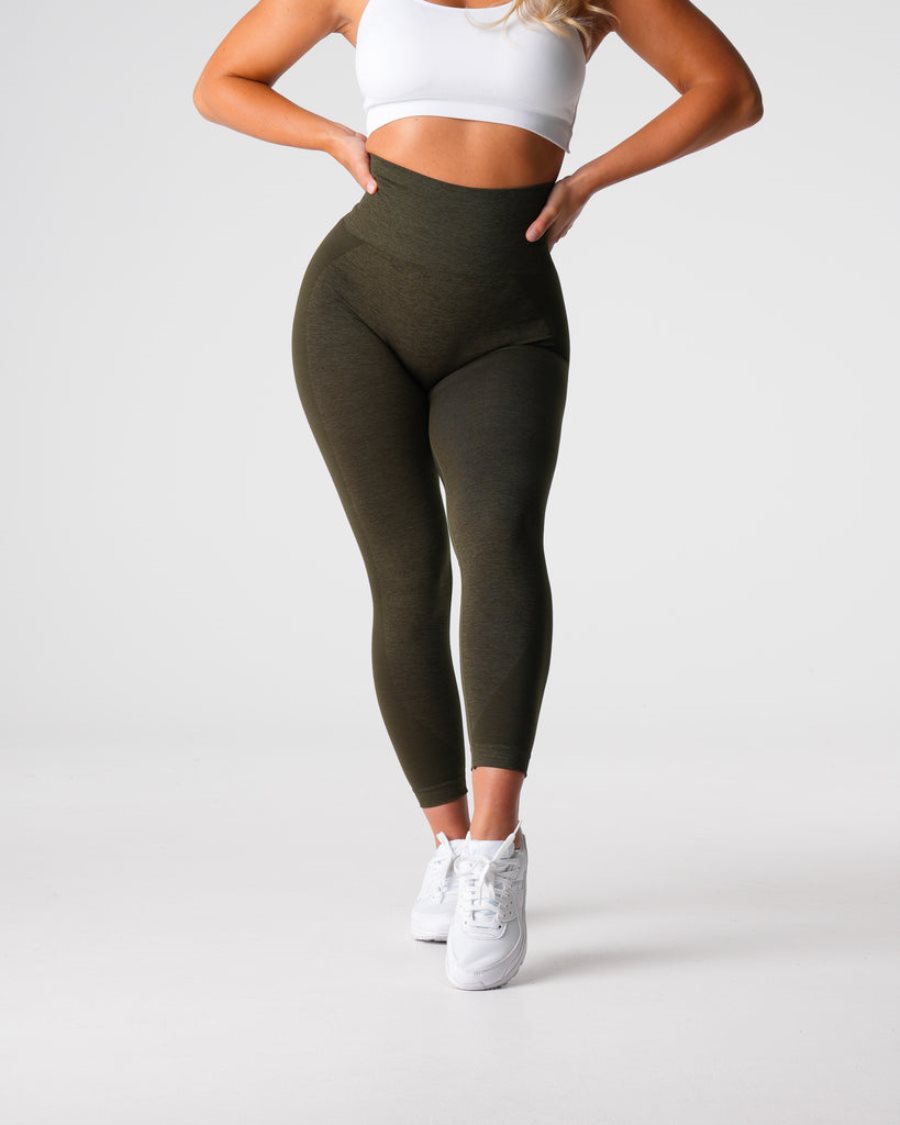 NVGTN Contour 2.0 Seamless Leggings Damen Olivgrün Österreich | qfU43MCm