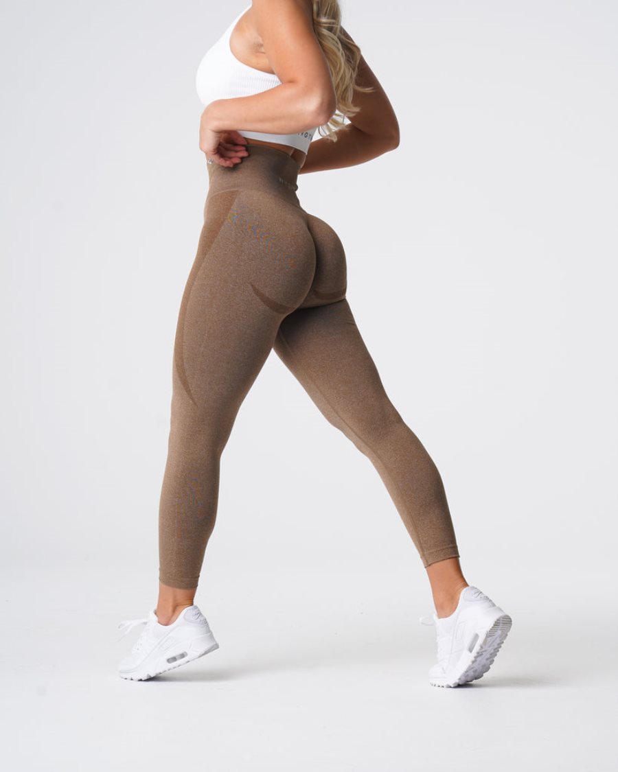 NVGTN Contour Seamless Leggings Damen Braun Österreich | 1A6UzGAp