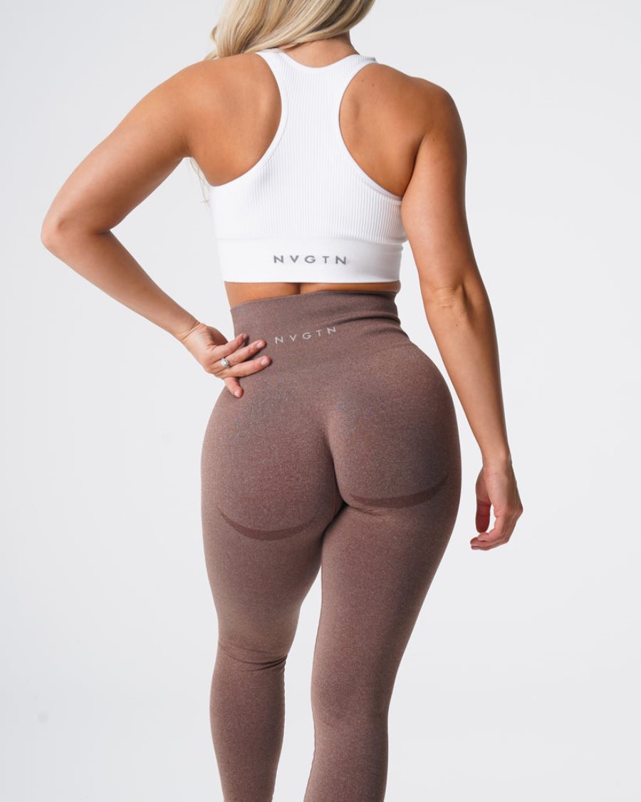 NVGTN Contour Seamless Leggings Damen Grau Braun Österreich | 1fDox1Q2