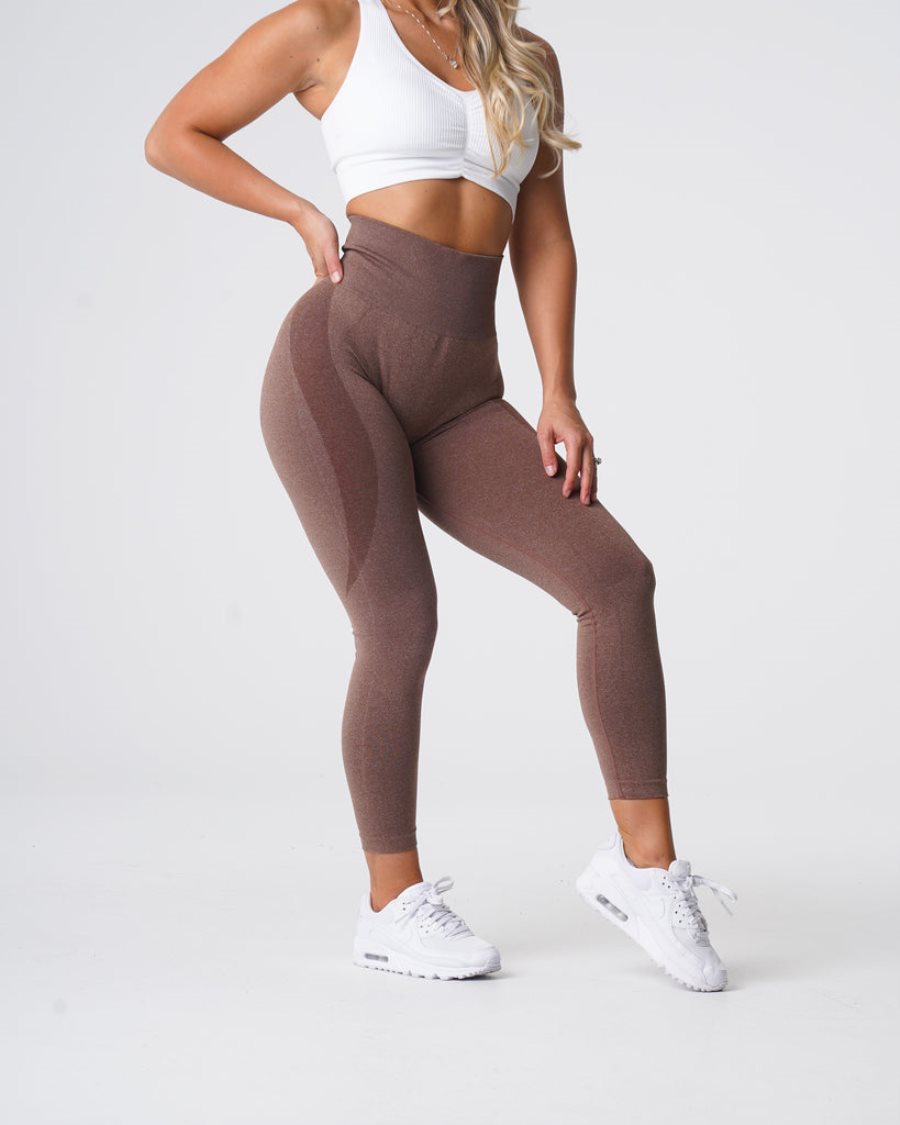 NVGTN Contour Seamless Leggings Damen Grau Braun Österreich | 1fDox1Q2