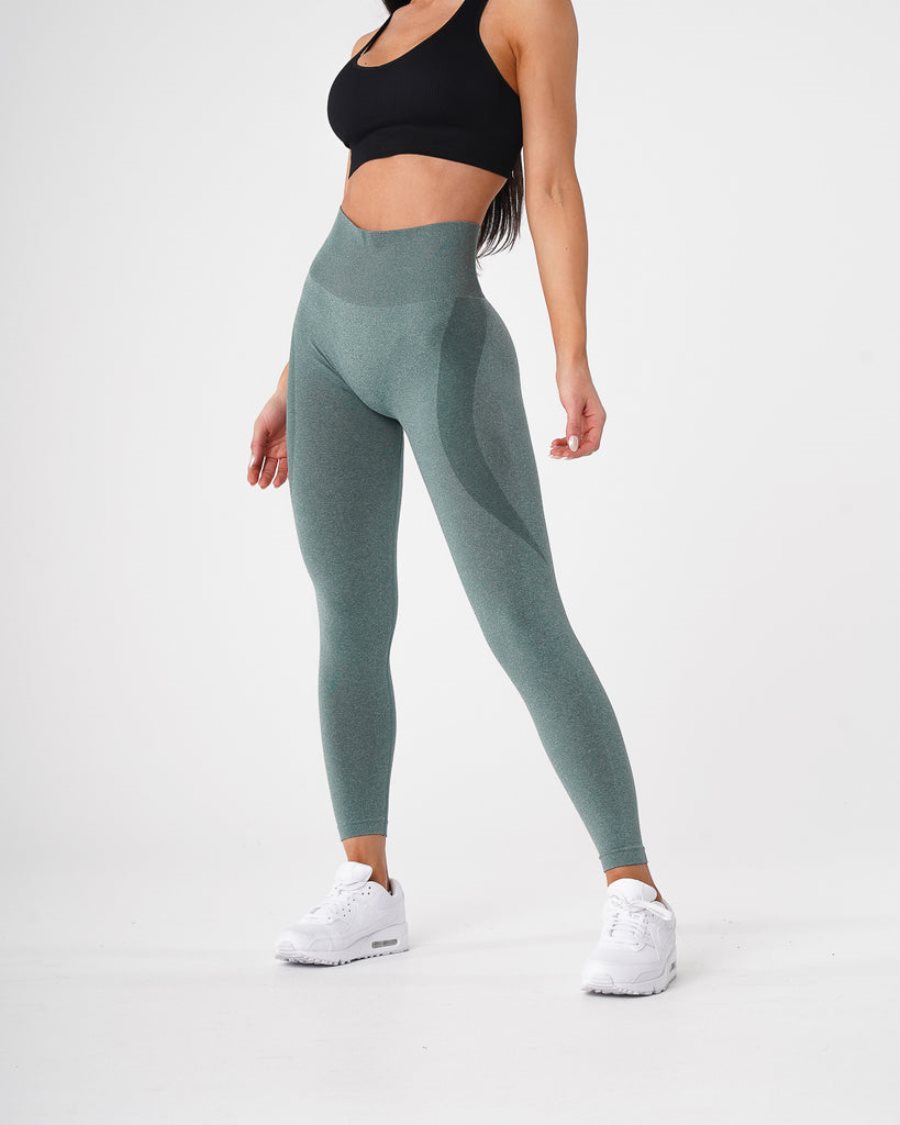 NVGTN Contour Seamless Leggings Damen Grün Österreich | X1WJAqfw