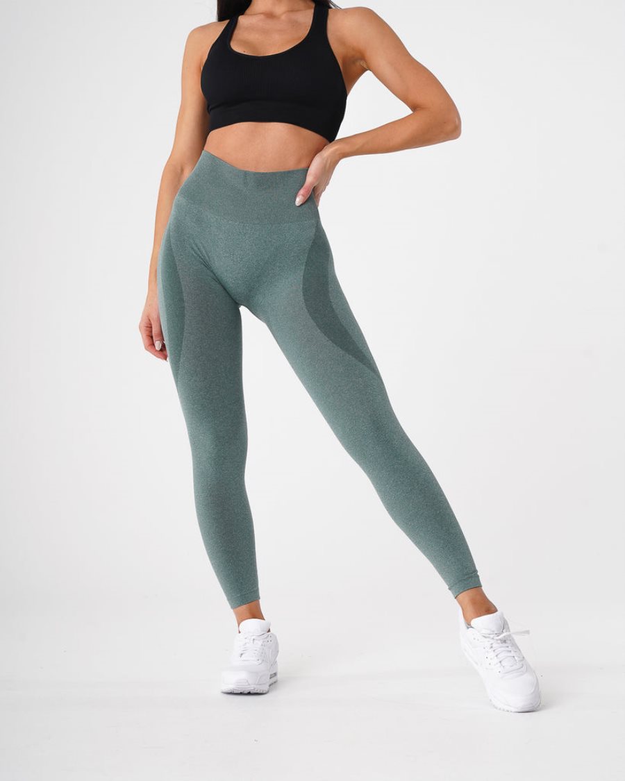 NVGTN Contour Seamless Leggings Damen Grün Österreich | X1WJAqfw