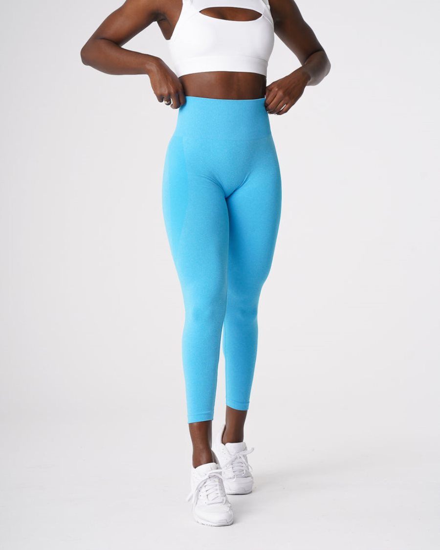 NVGTN Contour Seamless Leggings Damen Helltürkis Österreich | UxgOid5z