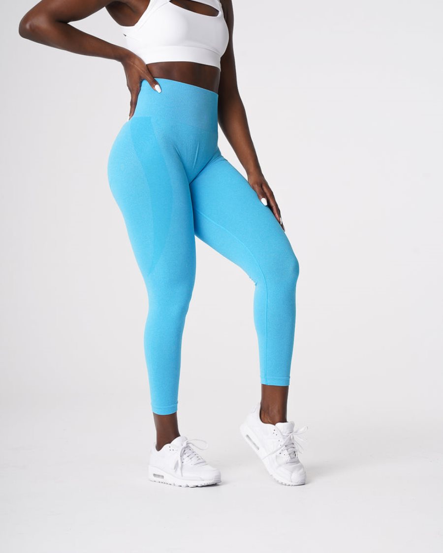 NVGTN Contour Seamless Leggings Damen Helltürkis Österreich | UxgOid5z