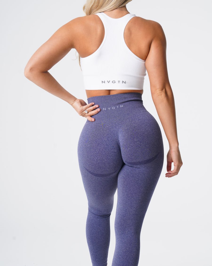 NVGTN Contour Seamless Leggings Damen Indigo Österreich | 18XDUEXJ