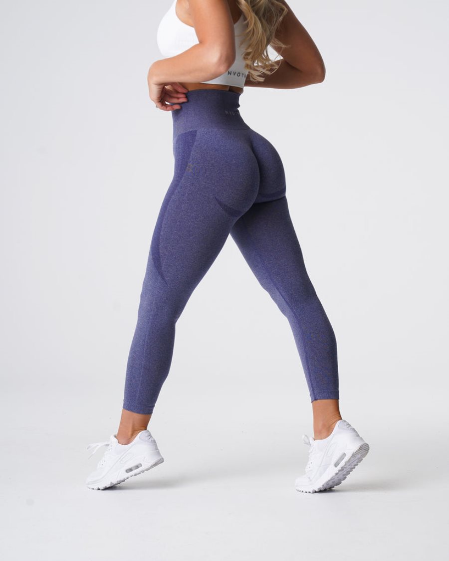 NVGTN Contour Seamless Leggings Damen Indigo Österreich | 18XDUEXJ