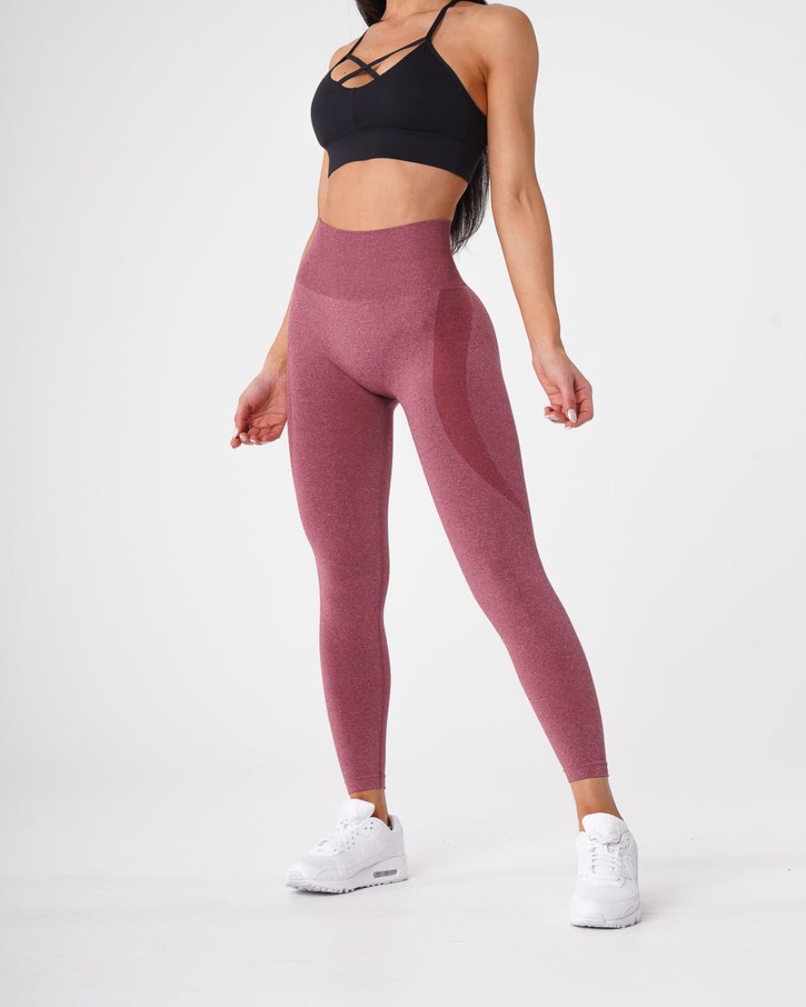 NVGTN Contour Seamless Leggings Damen Lila Rot Österreich | HtGo3EJh