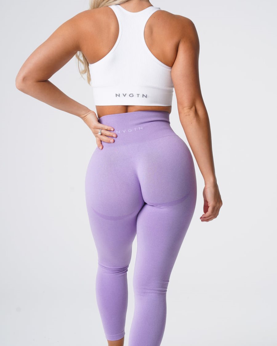 NVGTN Contour Seamless Leggings Damen Lila Österreich | W0l6VR2g