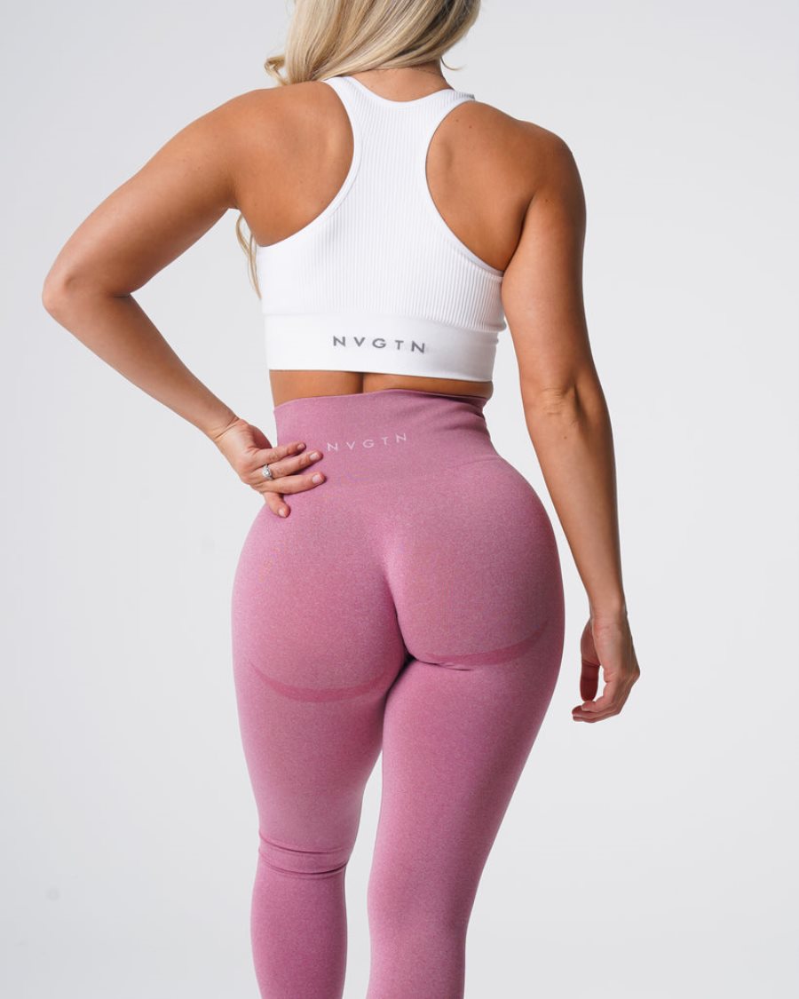 NVGTN Contour Seamless Leggings Damen Rosa Österreich | 5w4gdii7