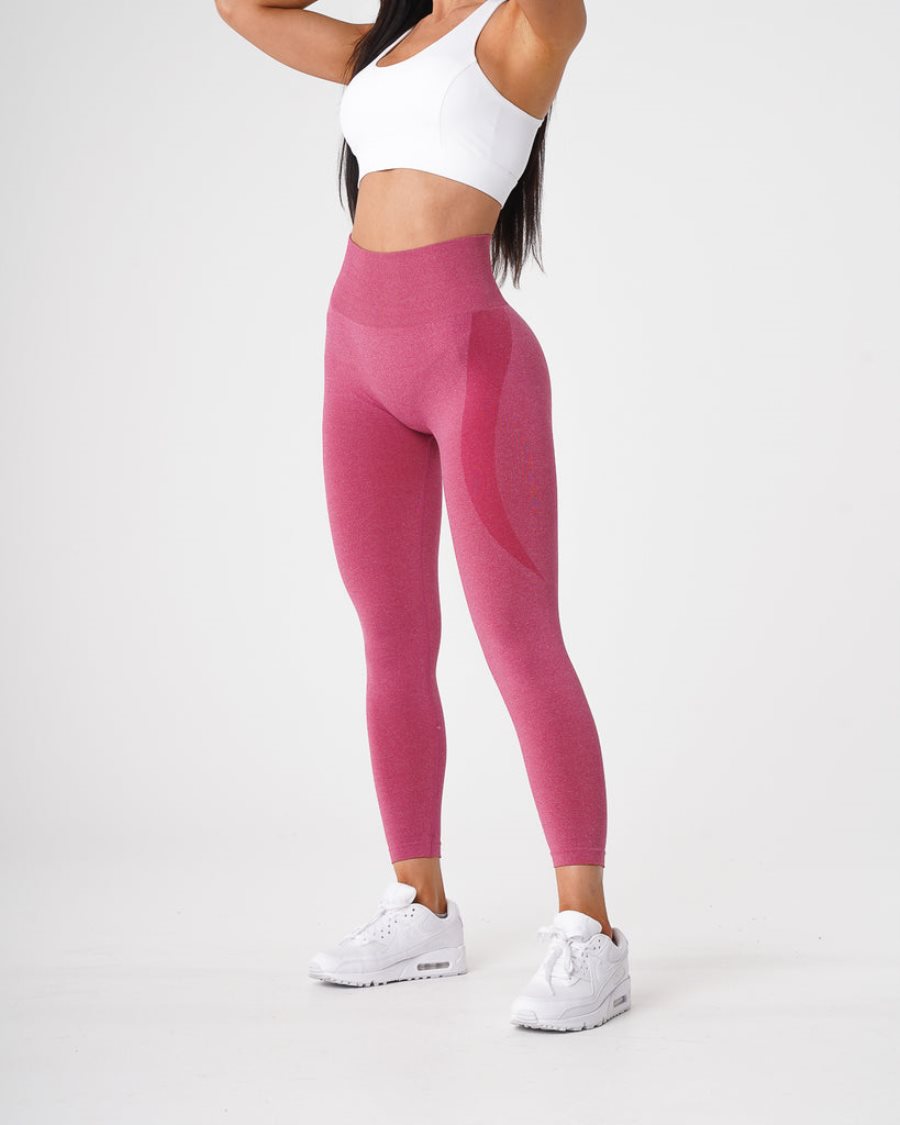 NVGTN Contour Seamless Leggings Damen Rosa Österreich | HFqU94h6