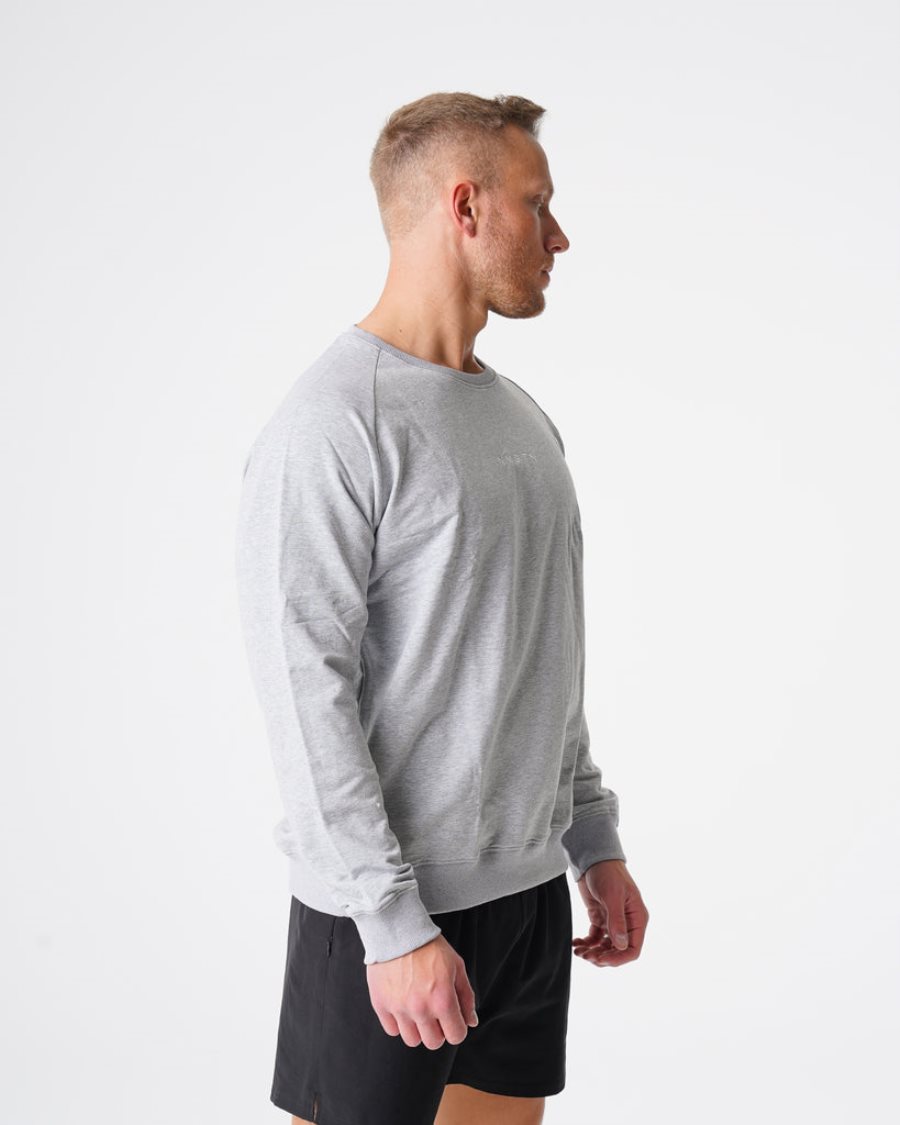 NVGTN Crew Neck Sweatshirts Herren Grau Österreich | jQJAuucI