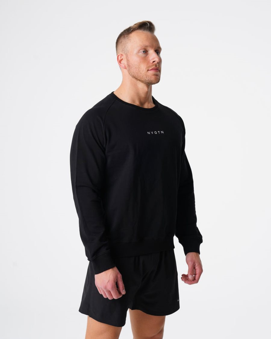 NVGTN Crew Neck Sweatshirts Herren Schwarz Österreich | myIgMB5a