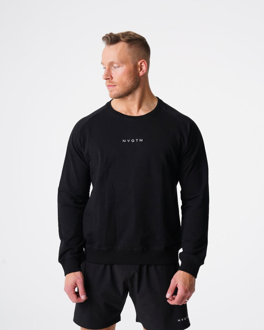 NVGTN Crew Neck Sweatshirts Herren Schwarz Österreich | myIgMB5a