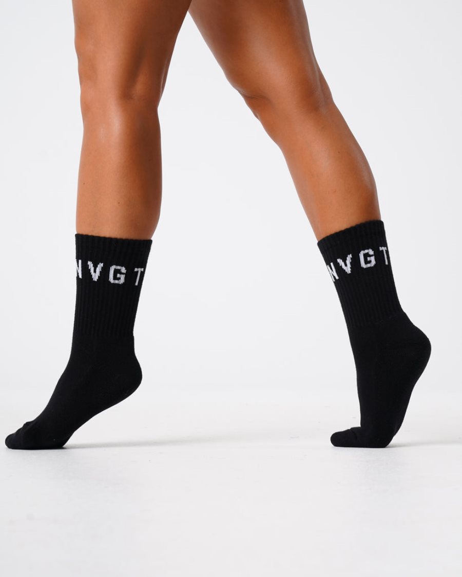 NVGTN Crew Socks Accessoires Damen Schwarz Österreich | qakdloF6