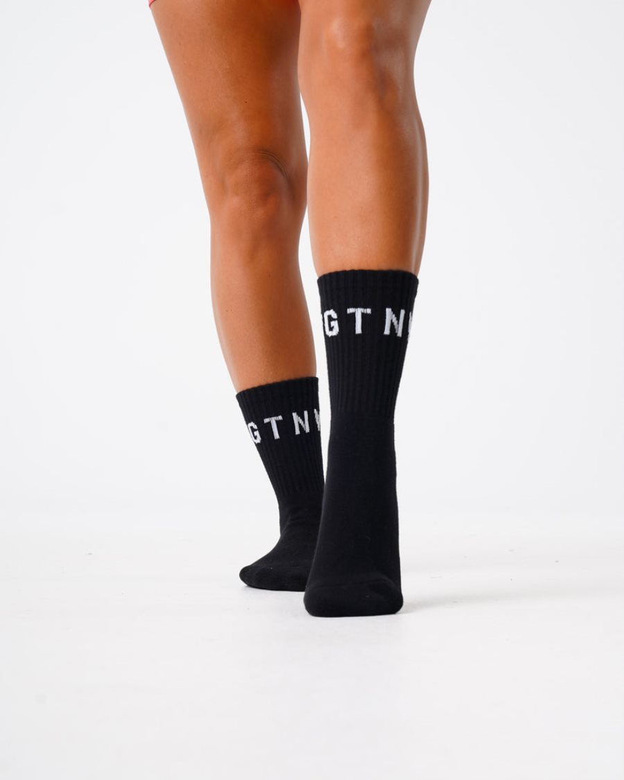 NVGTN Crew Socks Accessoires Damen Schwarz Österreich | qakdloF6