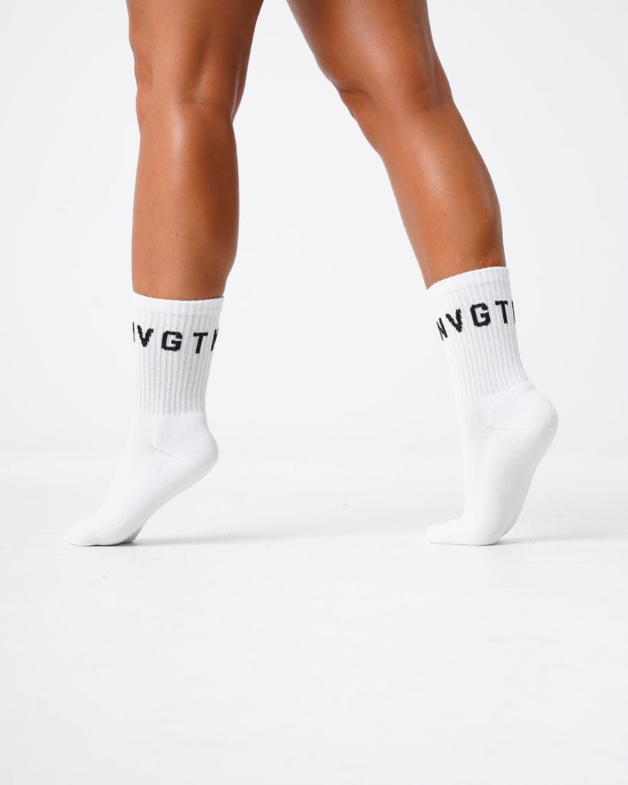 NVGTN Crew Socks Accessoires Damen Weiß Österreich | A8a5AIkR