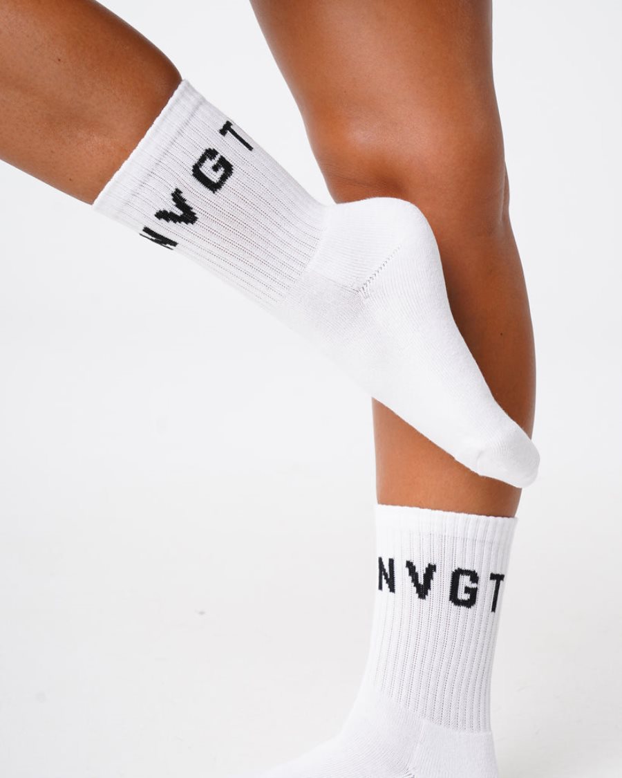 NVGTN Crew Socks Accessoires Damen Weiß Österreich | A8a5AIkR