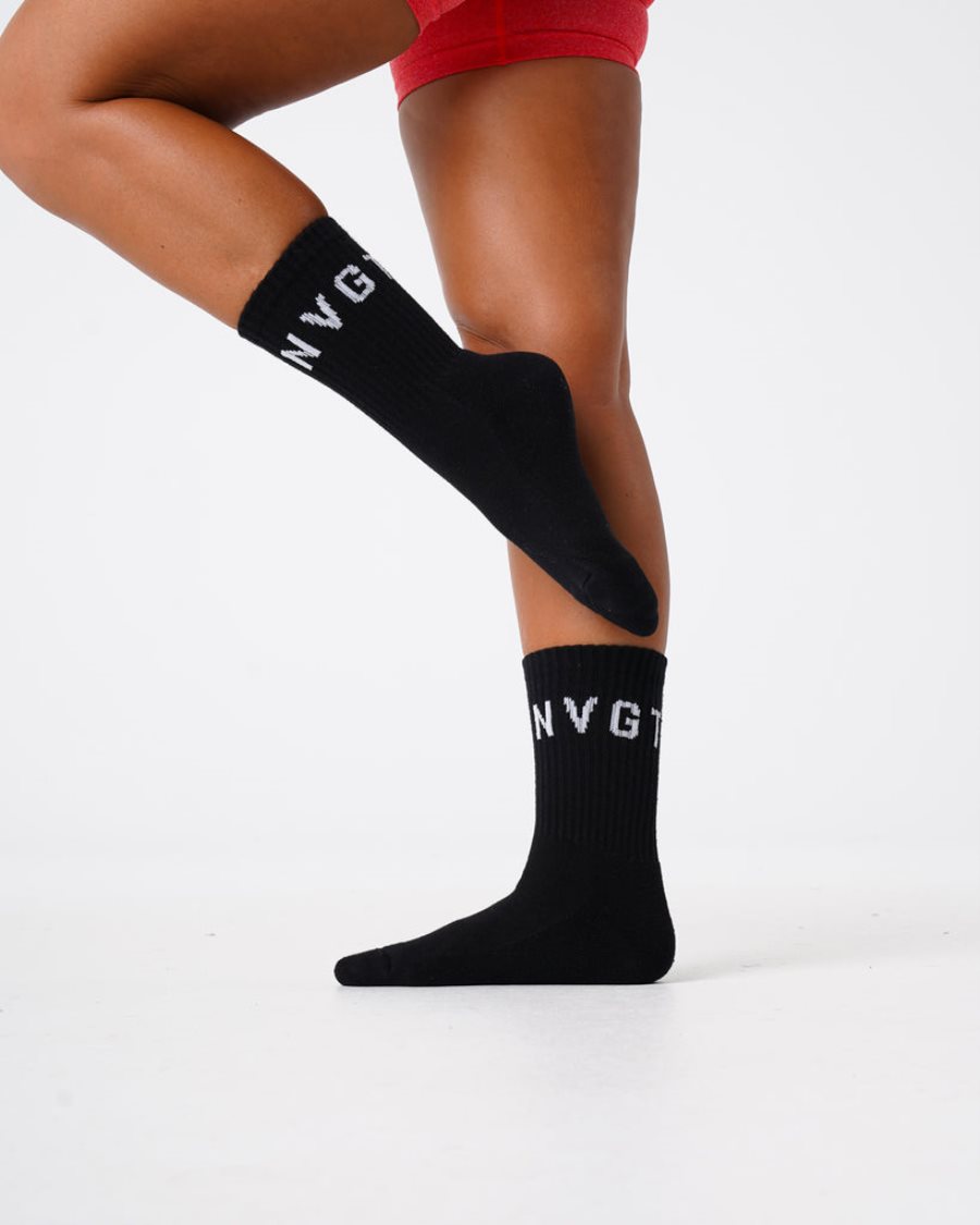 NVGTN Crew Socks Accessoires Herren Schwarz Österreich | pxK3Klip