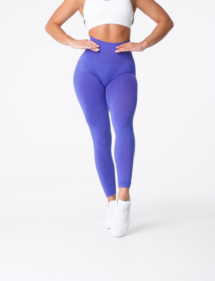 NVGTN Curve Seamless Leggings Damen Blau Österreich | 9w8ihJB7