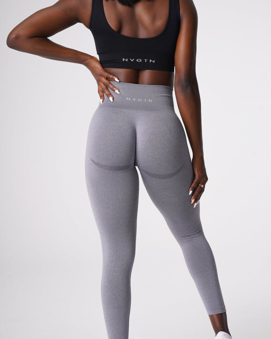 NVGTN Curve Seamless Leggings Damen Grau Österreich | HuU6W3TE