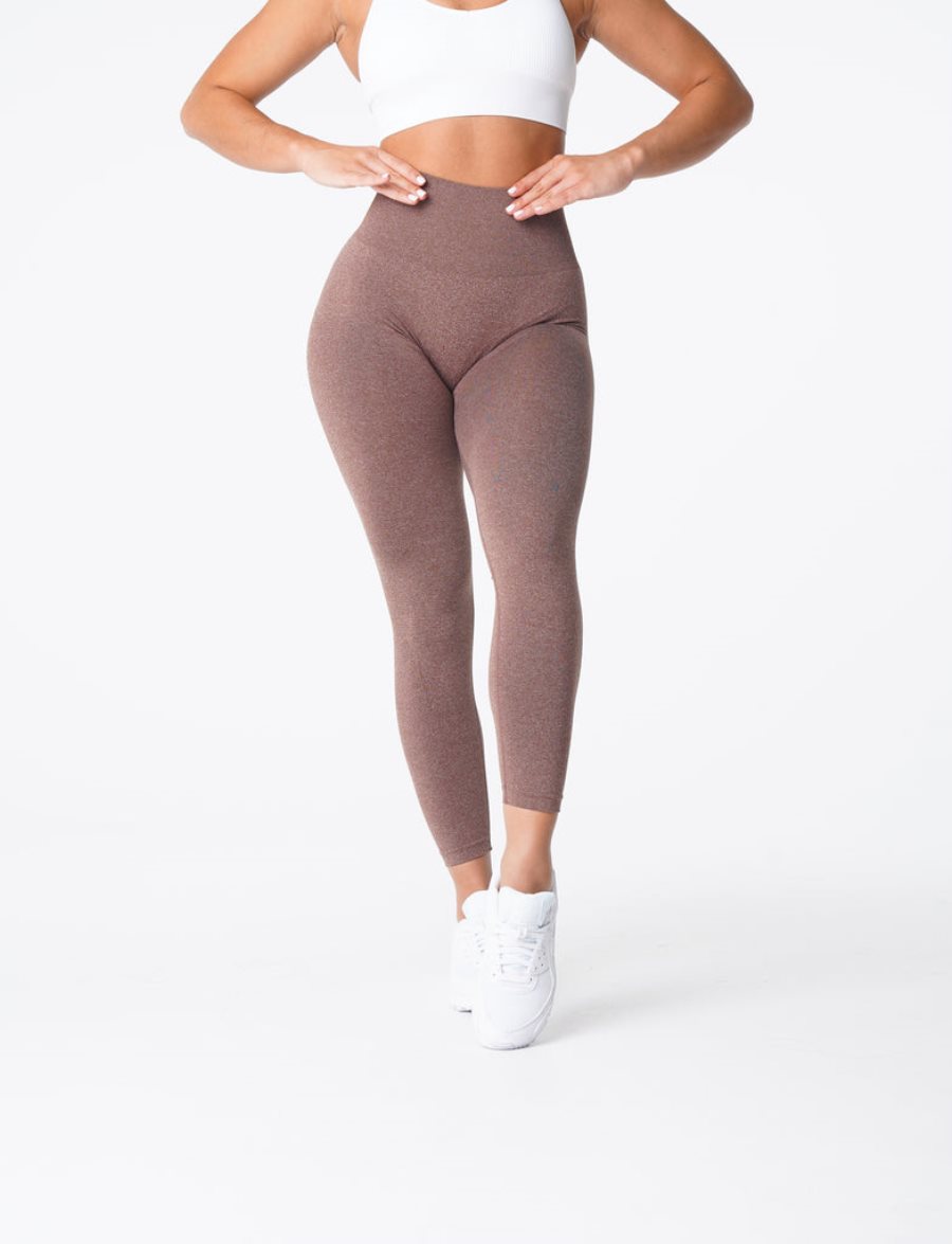 NVGTN Curve Seamless Leggings Damen Grau Braun Österreich | QBwB7hnO