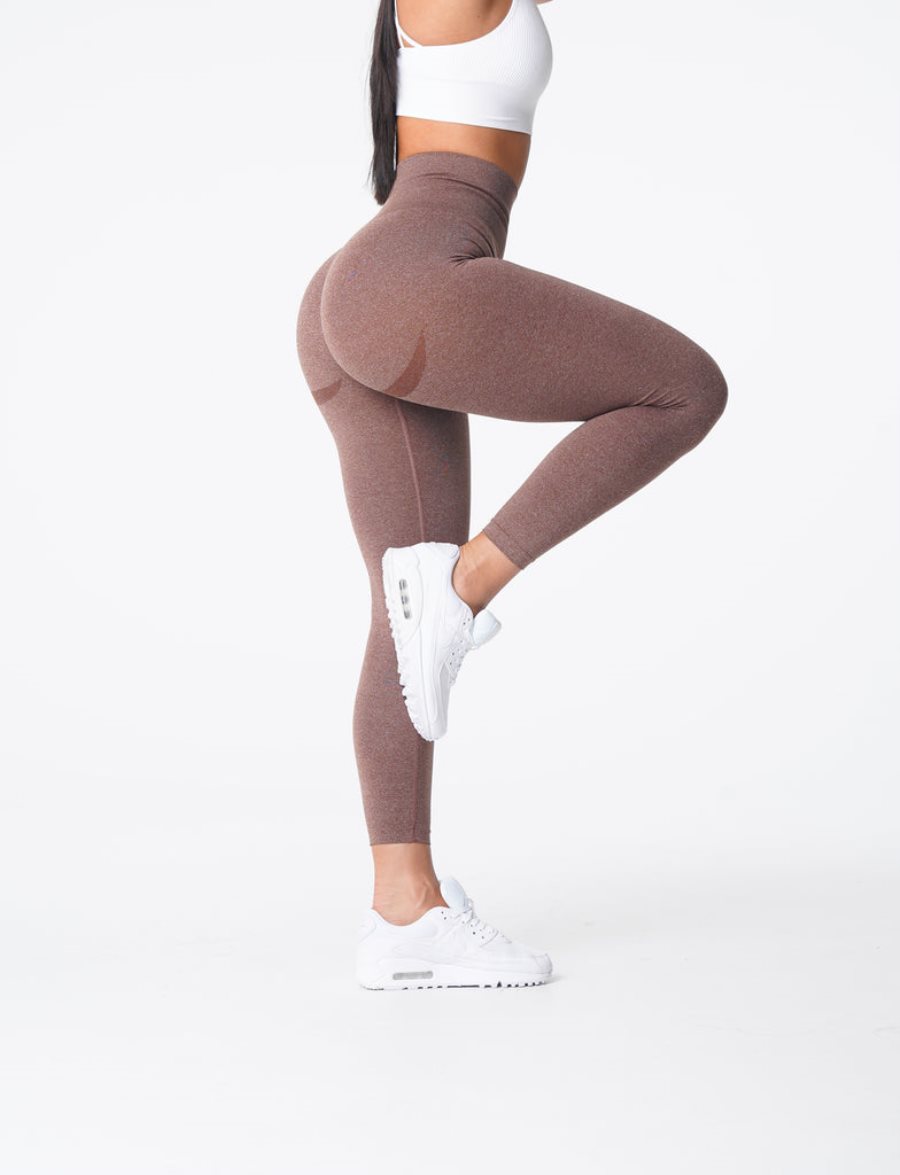 NVGTN Curve Seamless Leggings Damen Grau Braun Österreich | QBwB7hnO