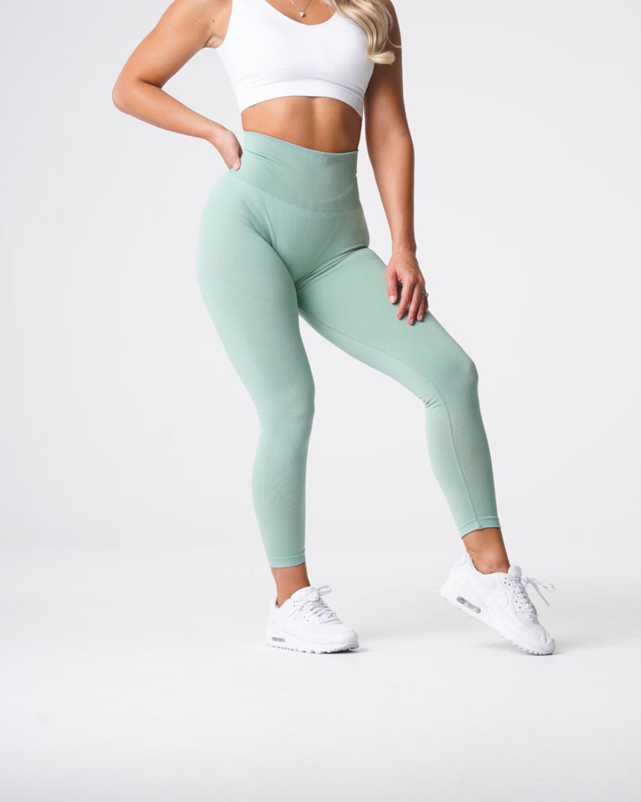 NVGTN Curve Seamless Leggings Damen Grün Österreich | Prh39UFl