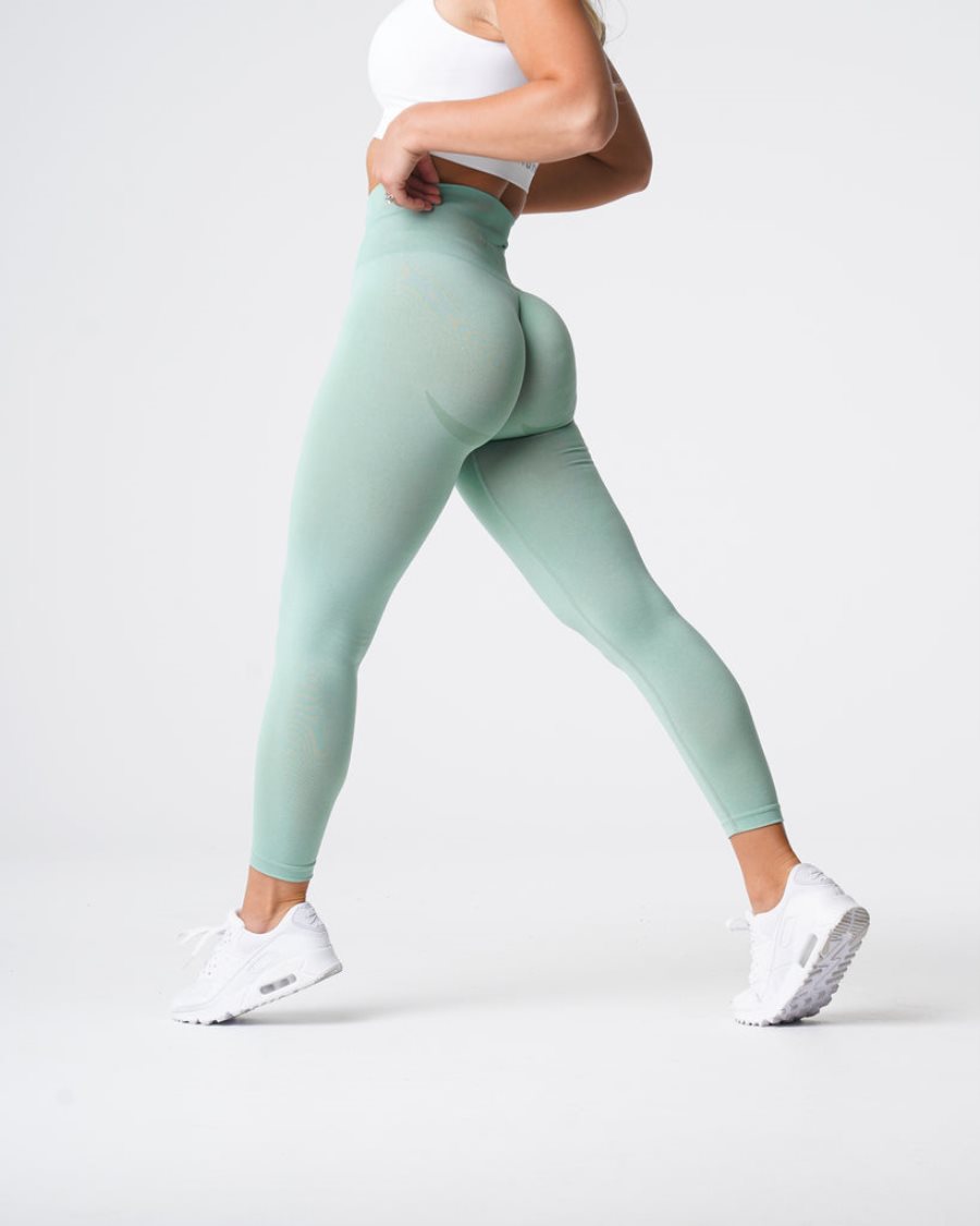 NVGTN Curve Seamless Leggings Damen Grün Österreich | Prh39UFl