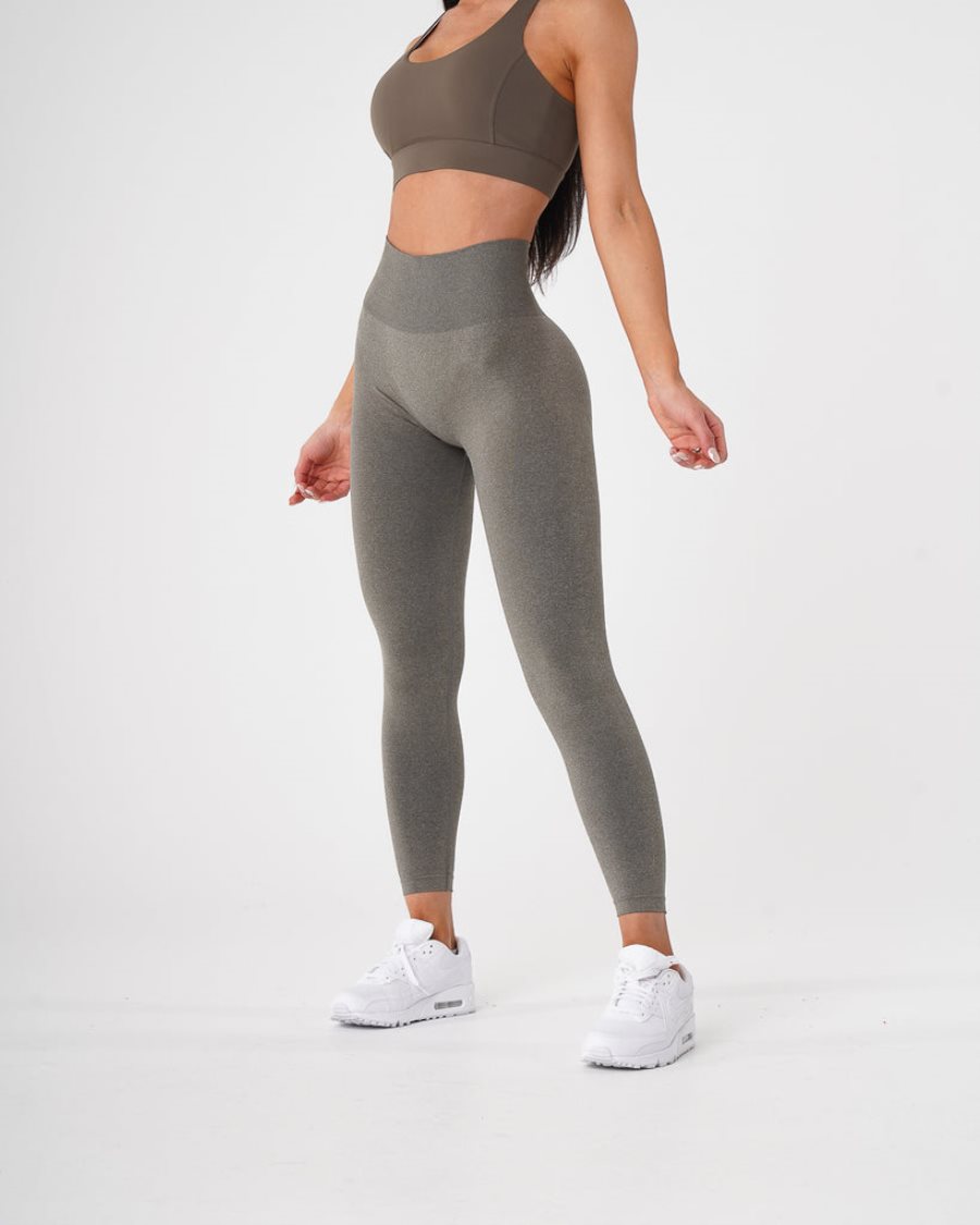 NVGTN Curve Seamless Leggings Damen Khaki Grün Österreich | J60DZJOX