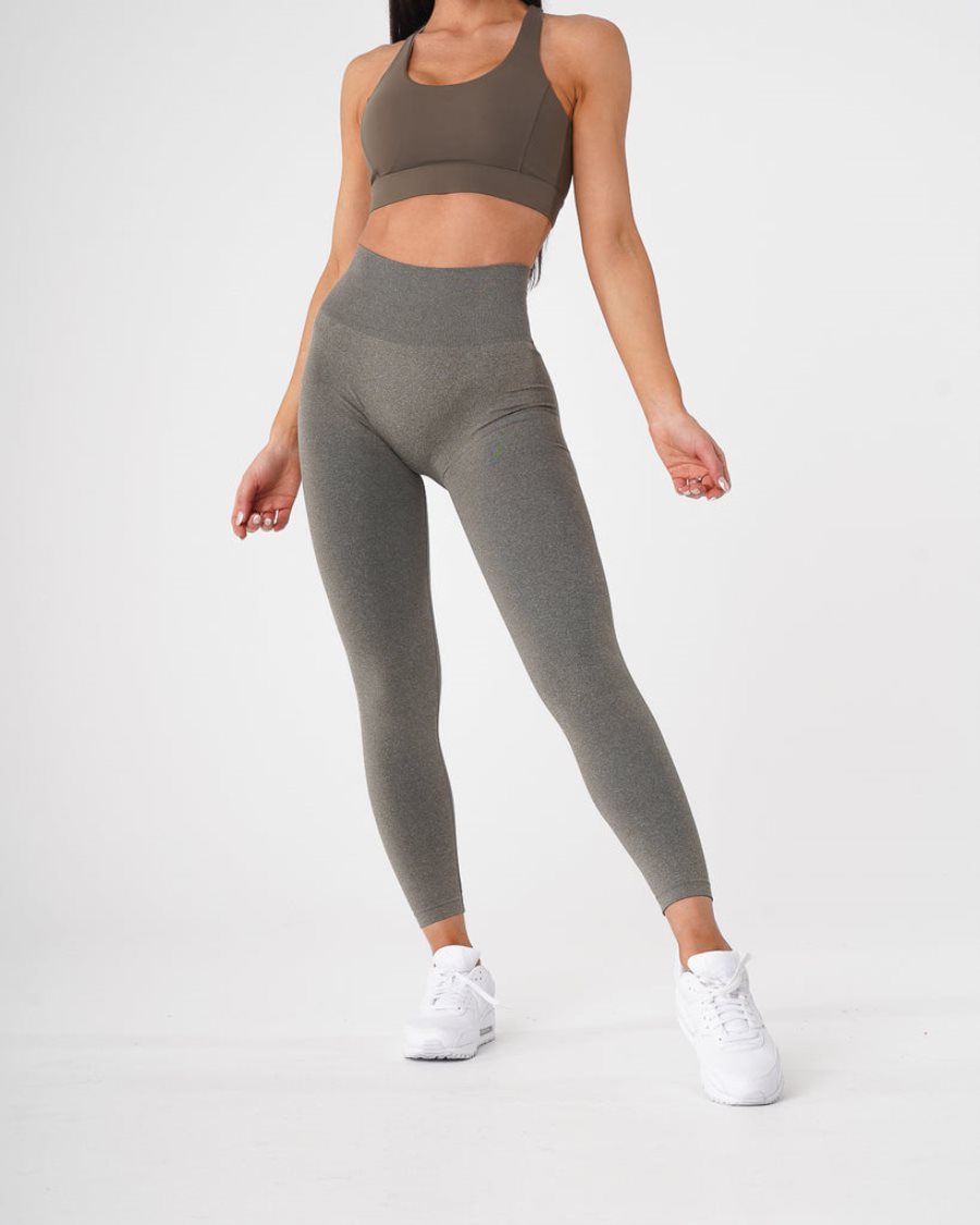 NVGTN Curve Seamless Leggings Damen Khaki Grün Österreich | J60DZJOX