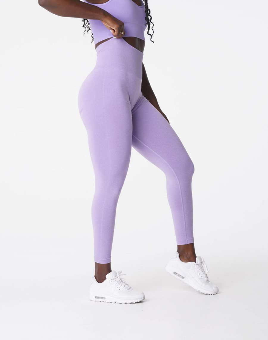 NVGTN Curve Seamless Leggings Damen Lila Österreich | DJRRn9YG