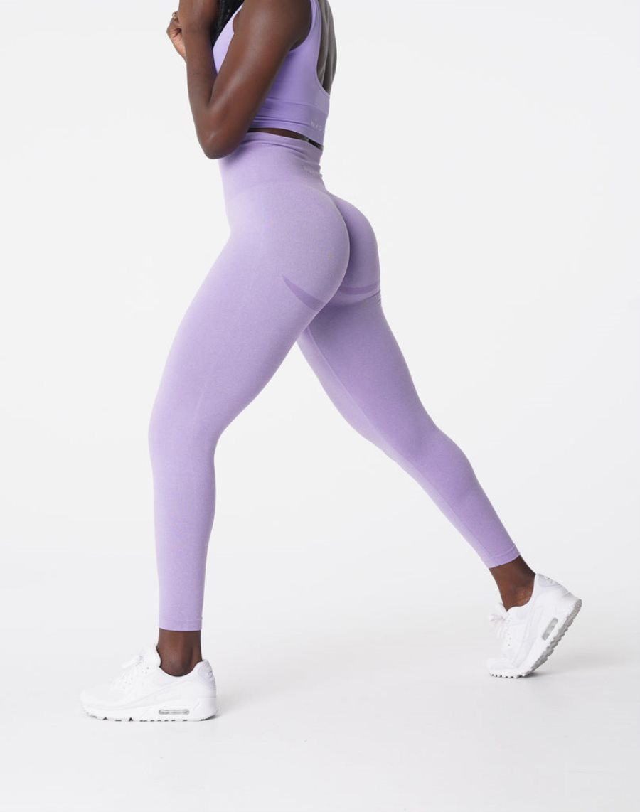 NVGTN Curve Seamless Leggings Damen Lila Österreich | DJRRn9YG