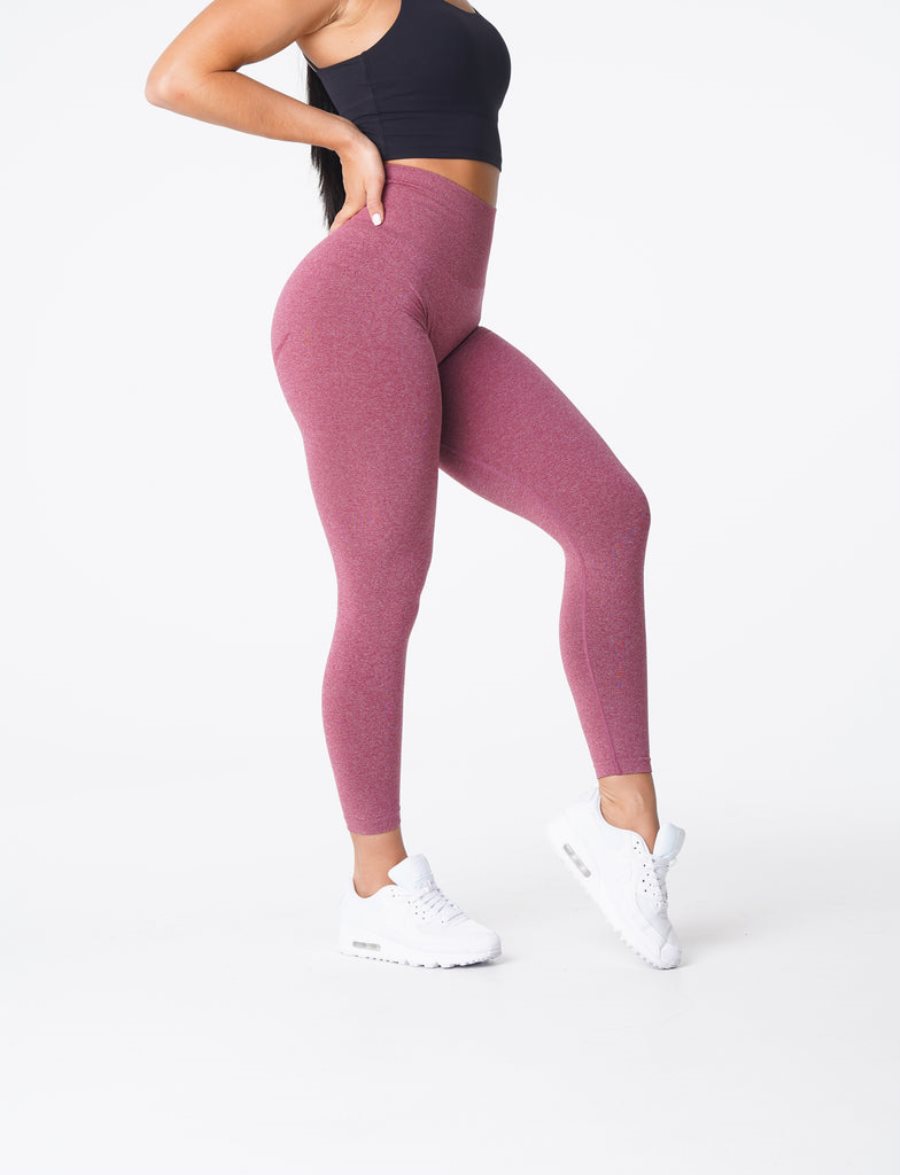 NVGTN Curve Seamless Leggings Damen Lila Rot Österreich | qNXdLyT5