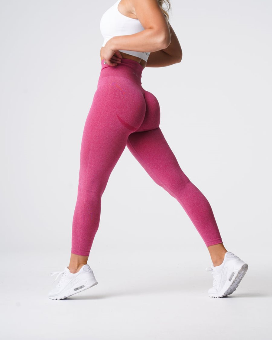 NVGTN Curve Seamless Leggings Damen Rosa Österreich | 4K4sP0EA