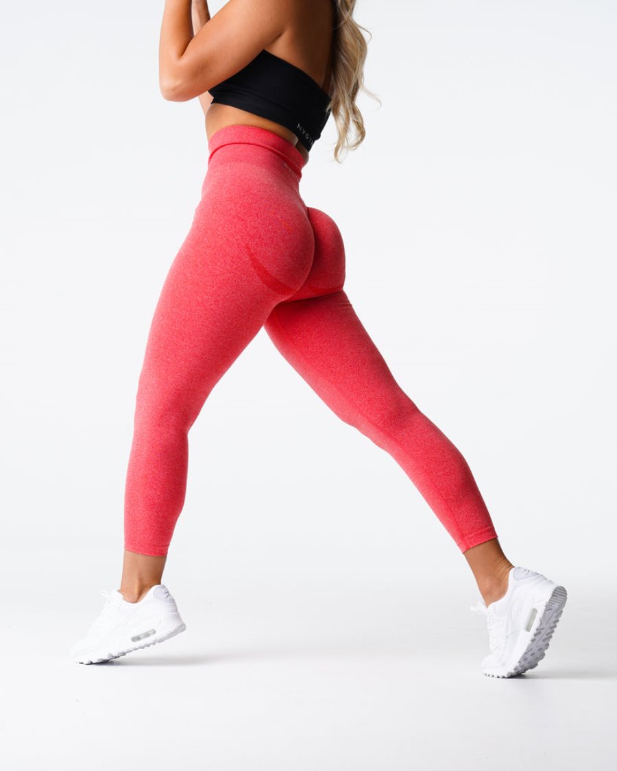 NVGTN Curve Seamless Leggings Damen Rot Österreich | vJ5yQsfU