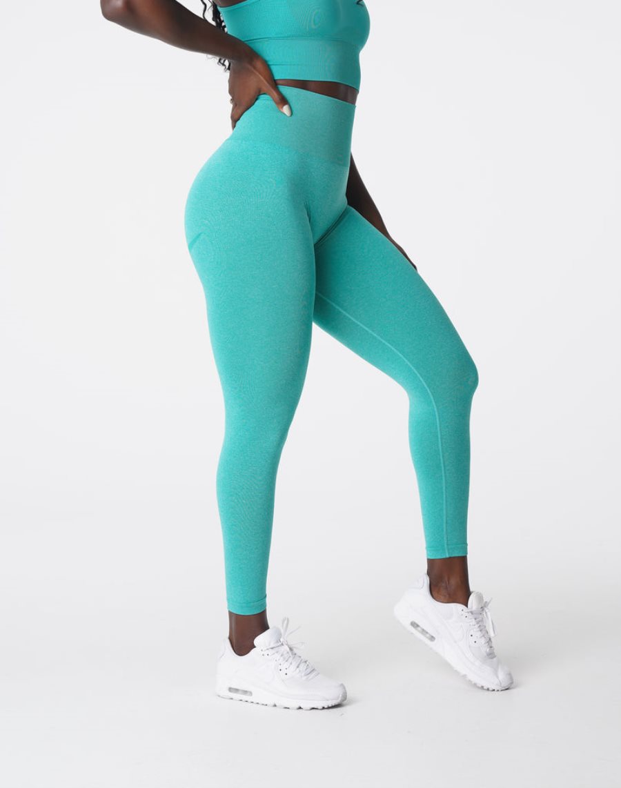 NVGTN Curve Seamless Leggings Damen Türkis Österreich | KPqTw4xN