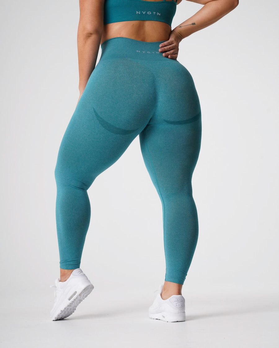 NVGTN Curve Seamless Leggings Damen Türkis Österreich | vgJy1yLJ