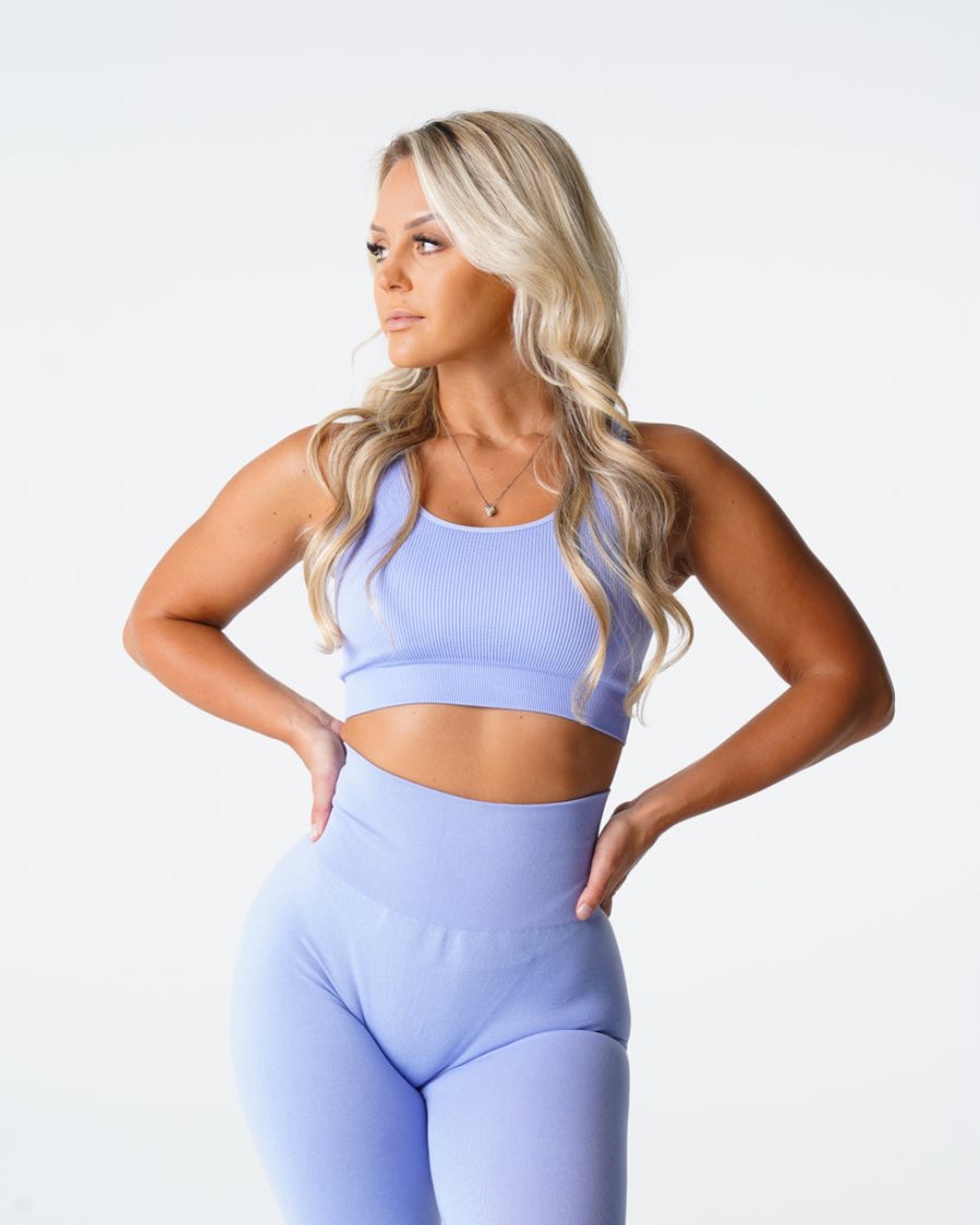 NVGTN Desire Gerippt Seamless Sport Bh Damen Helllila Österreich | aN9lHpoT