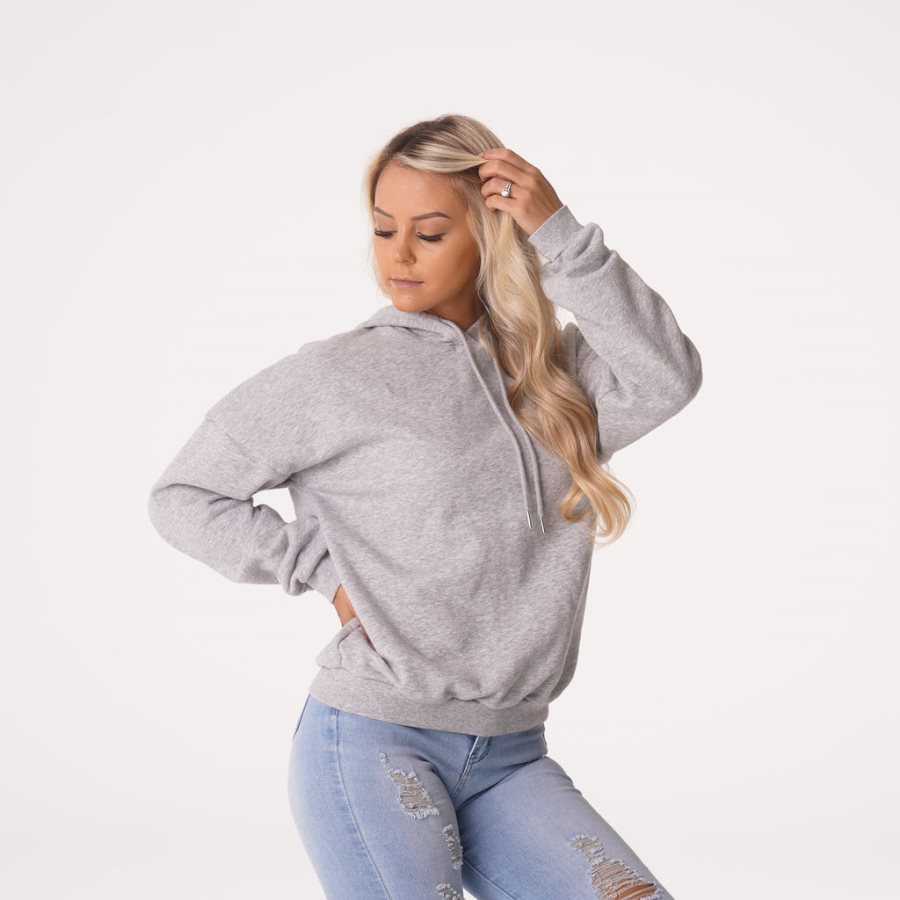 NVGTN Essential Drop Shoulder Hoodie Damen Grau Österreich | JxtDuuys