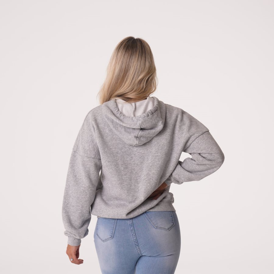 NVGTN Essential Drop Shoulder Hoodie Damen Grau Österreich | JxtDuuys