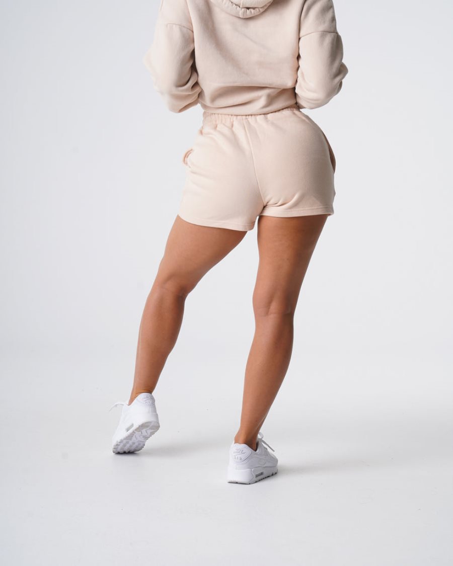 NVGTN Essential Lounge Kurze Hose Damen Beige Österreich | LK5tEjKw