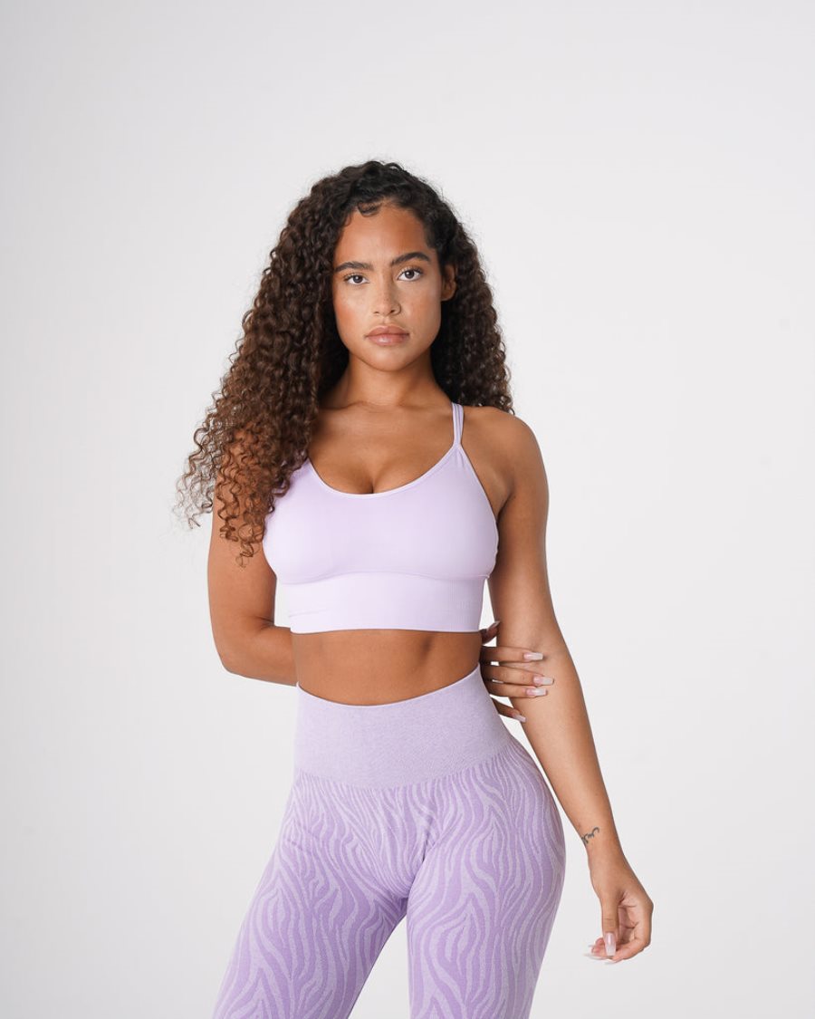 NVGTN Flourish Seamless Sport Bh Damen Lavendel Österreich | 1pd9pUou