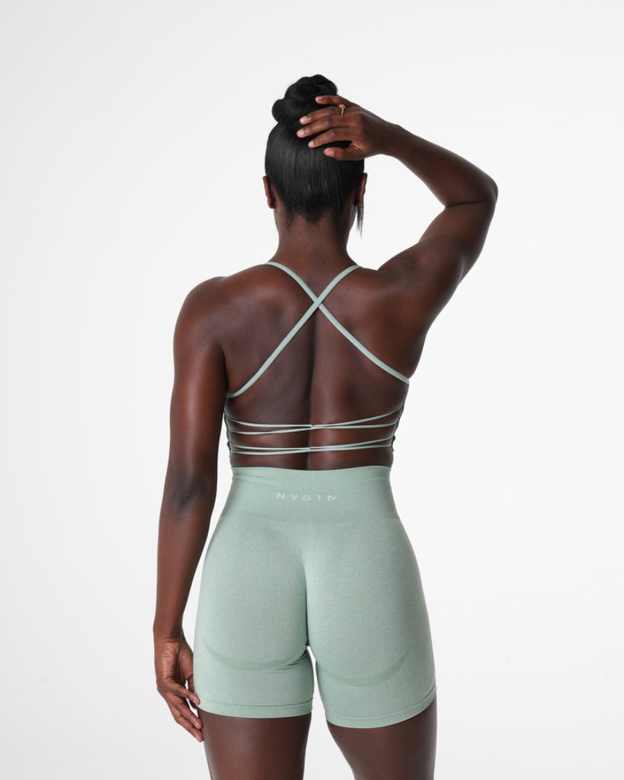 NVGTN Invincible Seamless Sport Bh Damen Grün Österreich | LWWNBTl5