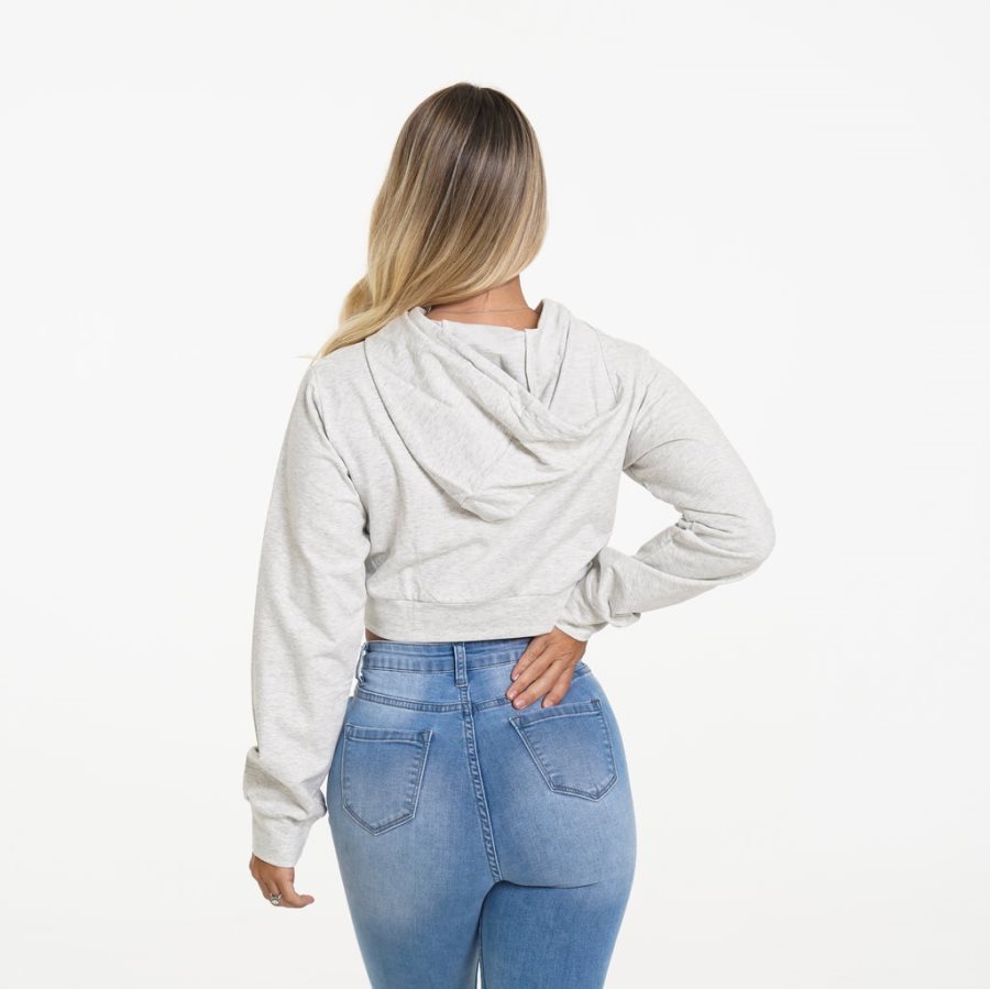 NVGTN Kick Back Hoodie Damen Hellgrau Österreich | n6N3UPlj