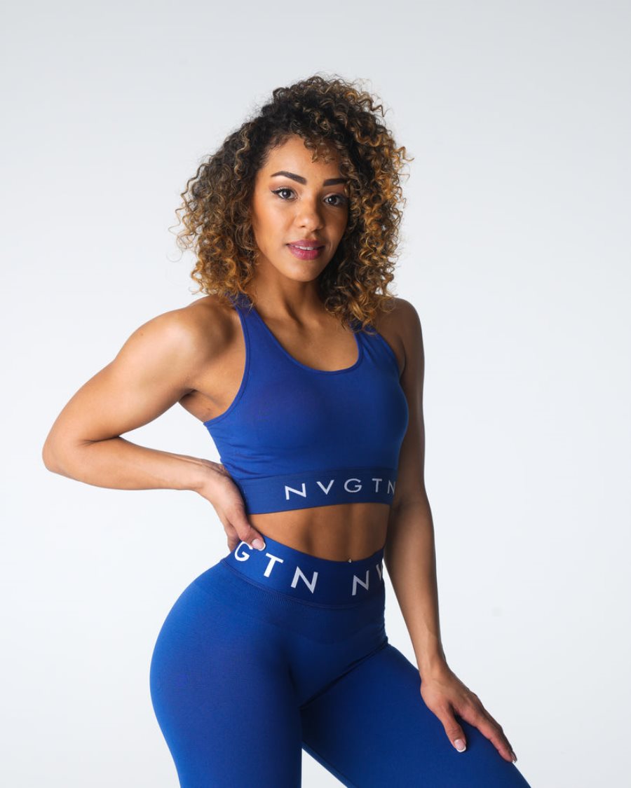 NVGTN Legacy Sport Seamless Sport Bh Damen Navy Österreich | jb1y7RMz